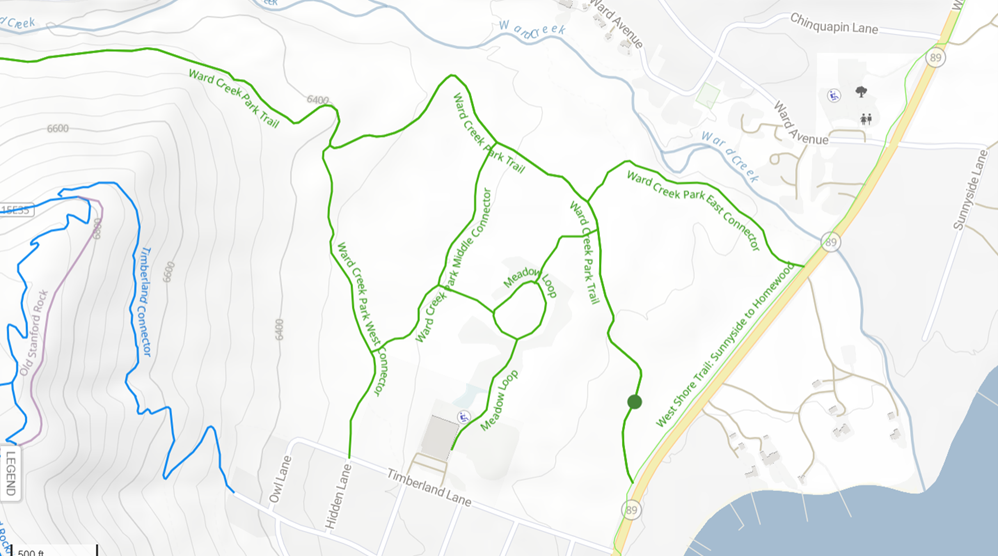 Ward Creek map image Ward Creek map image
